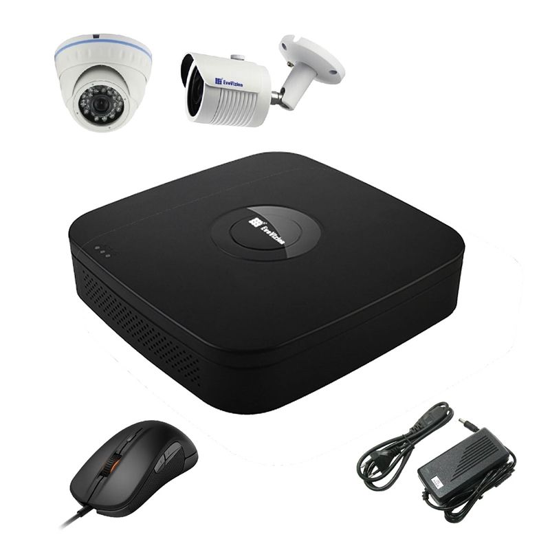 EvoVizion N9 IP-1DOME-M-1OUT-130 Комплект видеонаблюдения на 2 камеры